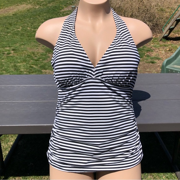Women’s Vintage Reversible Swimsuit Tankini Bathing Suit Swim Top XL 16 - Picture 12 of 12